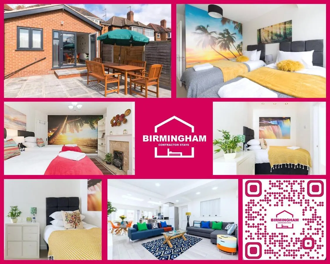 Holiday home Solihull Long Stay: Spacious 4-Bedroom with Garden Birmingham